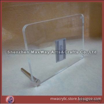 Ingenious High Transparent Rectangle Acrylic/Perspex Picture/Photo/Card Holder/Frame/Stand